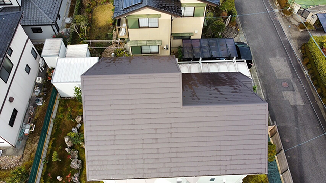 上空からの屋根画像